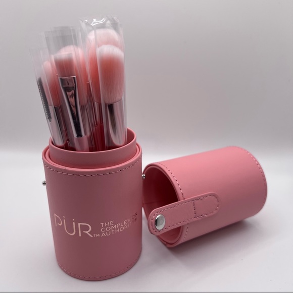 Pur Other - * New Without Tags PUR Pink Makeup Brushes in Case